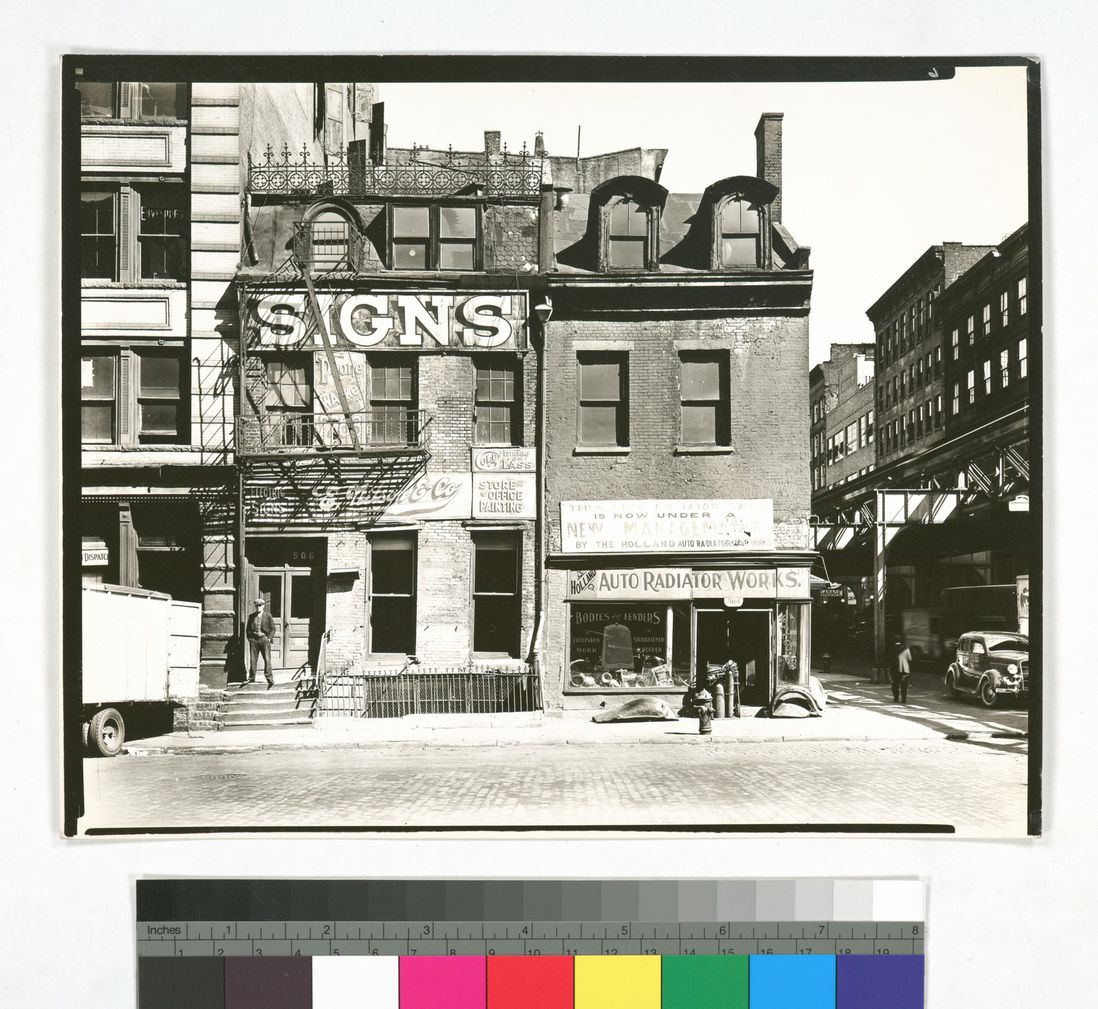 "Broome Street, Nos. 504-506, Manhattan." 1935.